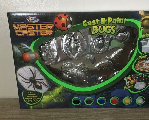 CREATIVE KIDS MASTER CASTER BUGS CAST & PAINT SET BNIB 13 MOULDS GIFT XMAS NEW - Picture 5 of 7