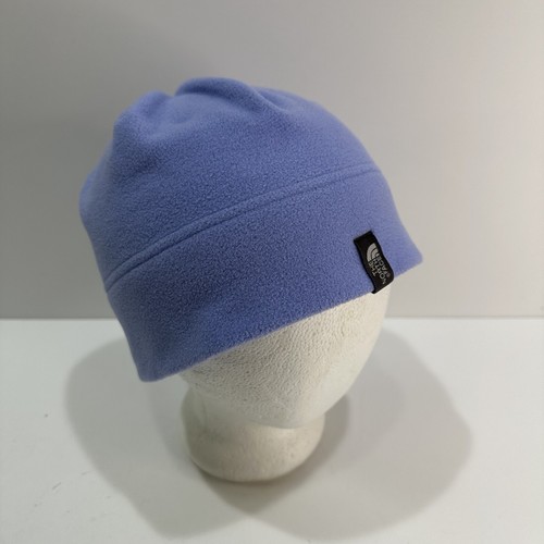THE NORTH FACE Girls/Youth Periwinkle Fleece Logo Beanie Winter Hat NO TAG - Picture 6 of 8
