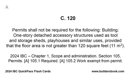 2024 International Building Code IBC QuickPass Flash-Cards - Picture 4 of 5