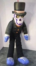 Skeleton Stuffins Vintage Baron Samedi Voodoo Plush 1996 Top Hat Purple faded