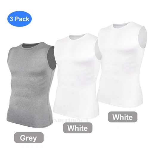 Gilet dimagranti uomo sport abbigliamento attivo top shapewear camicia compressione body shaper - Foto 34 di 36