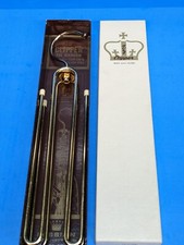 Vintage Metal tie hanger. Tie Clipper hanger. Closet organizer. Gold Color
