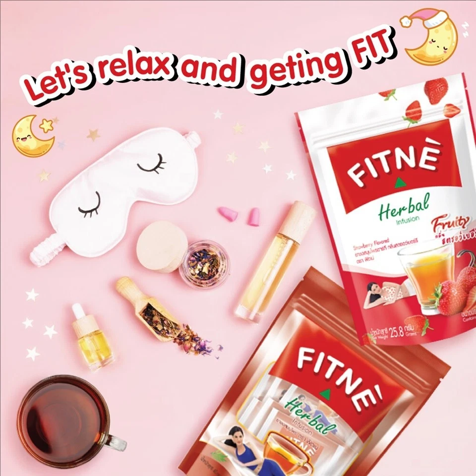 3X Fitne Original Herbal Infusion Tea Thai Natural Wellness Relax Refresh Gift - Image 3 of 4