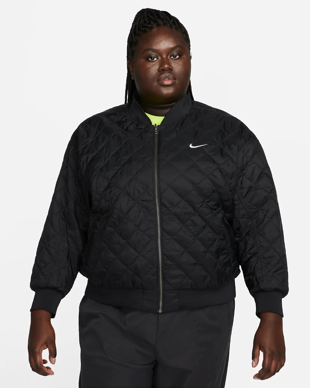 NIKE REVERSIBLE VARSITY BOMBER COAT JACKET PLUS SIZE 1X UK 18 20 22 FB3206-010