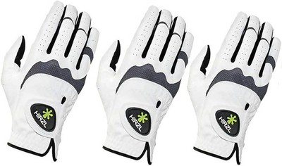 HIRZL Women Golf Gloves - Trust Hybrid, Leather, Grippp Technology, Pack of 3