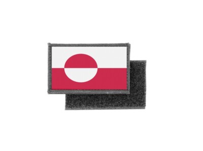 Flag patch printed badge country greenland