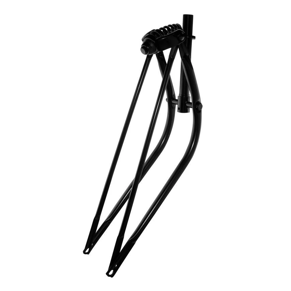 OG Bike 26" Bent Spring Fork 1" BLACK Lowrider Cruiser Bicycle Part - Image 2 of 2