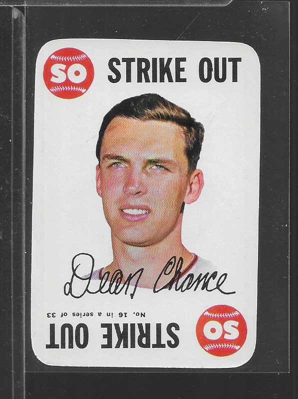 Dean Chance trading card