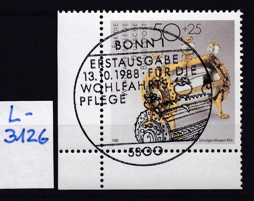 BRD - Mi 1383 - ESST Vollstempel Bonn - gummiert - Eckrand - Ecke 3 - L3126