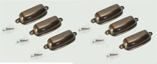  6 pcs 3-5/8" Medium Brushed Brown CABINET or DRAWER - PULL HANDLE Heavy DUTY