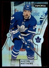 Auston Matthews 2021-22 Upper Deck Synergy Red #31 Hockey Card Toronto Maple