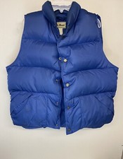 LL Bean Puffy Down Vest Vintage Men  s Blue