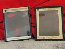 Bureau Of Visual Instruction Chicago Public Schools Glass Slides Lot of 2