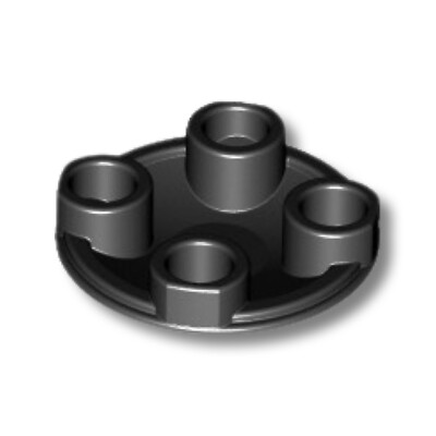 LEGO 10x Plate, Round 2x2 with Rounded Bottom (Boat Stud) - 2654