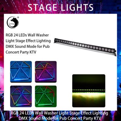 24x8W RGB Wall Washer With Multiple Lighting Effects For DJ Show DJ Event Party