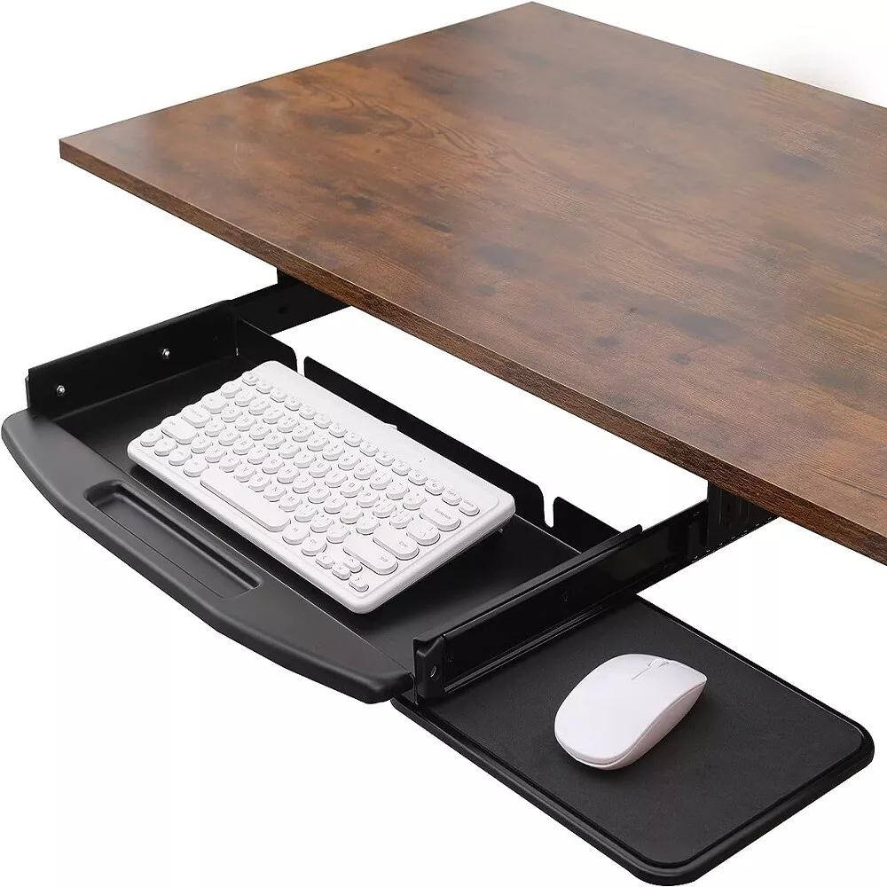 Under desk slide 2024 out keyboard tray