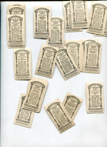 1932 W.D. & H.O. WILLS CIGARETTES HOMELAND EVENTS 25 DIFFERENT TOBACCO CARD LOT - Picture 3 of 3