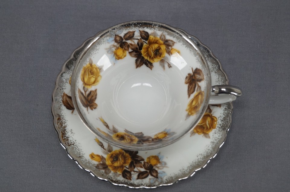 Vintage Made in Japan Fred Roberts San Francisco Yellow Rose Tea Cup