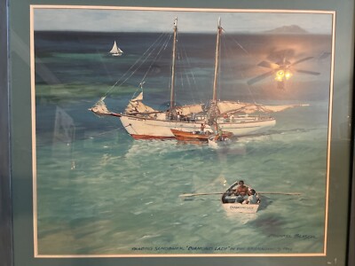 Michael Blaser Trading Sooner Diamond Lady 1962 Signed Rare 39 x33 