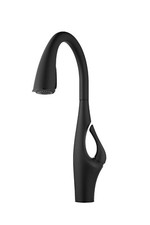 Pfister Kai Matte Black Single Handle Pull-down Kitchen Faucet GT529-IHB
