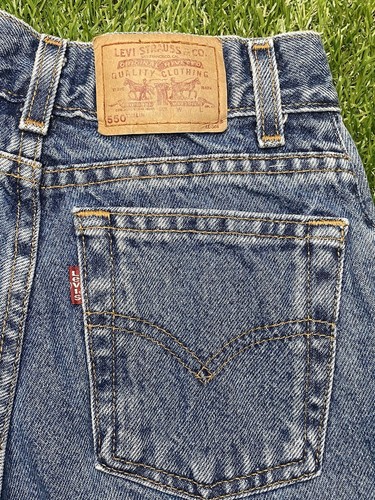 Vintage Levi's 550 Red Tab Jeans Size 10 Slim - Picture 3 of 11