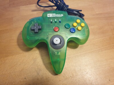Hori Commander Controller Nintendo 64 Controller Grün Transparent Green
