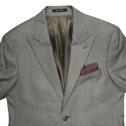 Ralph Lauren Mens Blazer Suit Jacket 40 Wool Peak Lapel Dapper Modern Office - Picture 8 of 8