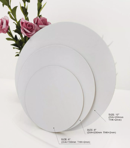 12PK,24PK Cake Base Rigid 2mm/2.5mm Cake Boards Whiteboard Tray 6''8''10''12'' - Picture 19 of 19