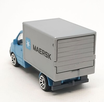 Majorette Mercedes Benz Sprinter Maersk Light Blue 1:70 3