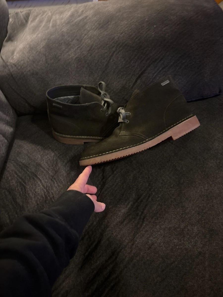 Clarks Originals Men's Desert Boot GTX Gore-Tex Loden Green Suede