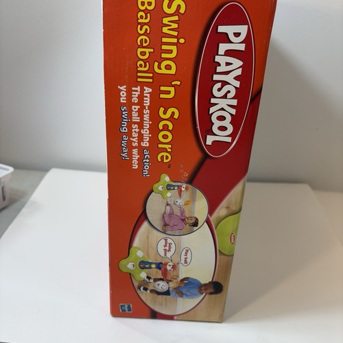 Playskool SWING 'N SCORE Baseball zerrissene Schachtel zerkratzt # 1 Vintage getestet. LESEN - Bild 6 von 6