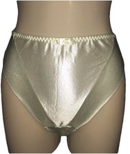 Vintage Satin Second Skin Panties Wonderbra High Cut Size M 7163