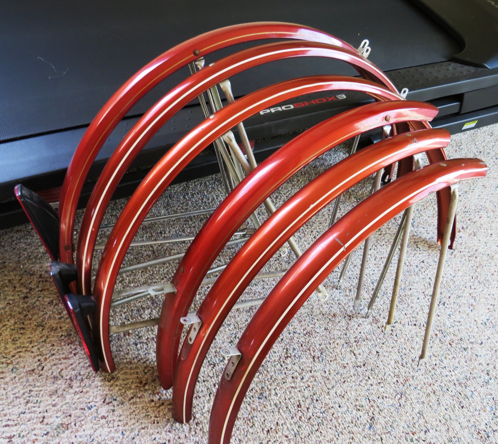 3) Sets, 1970s Schwinn Road Bike Front & Back Fenders