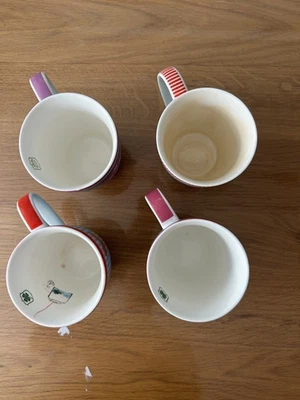 4 Kaffee Tassen Set Gross - Bild 1 von 3