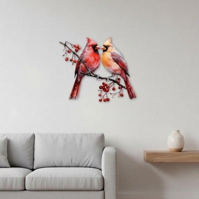 Kardinal Vogel Wanddeko buntes Design Kardinal Wanddeko einzigartige Geschenkidee