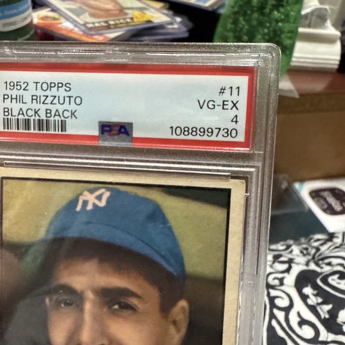 1952 Topps Phil Rizzuto #11 Black Back PSA 4 New York Yankees MVP HOF Scooter - Bild 11 von 24
