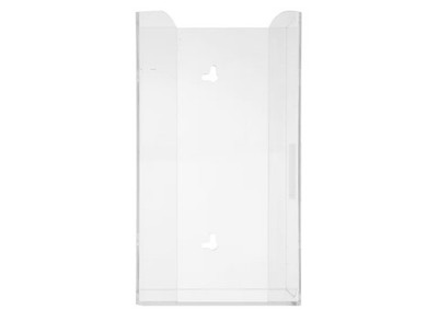 9.6x5.5in 2 Pack Clear Acrylic Glove Box Holder Wall Mount Dispenser Kitchen Lab