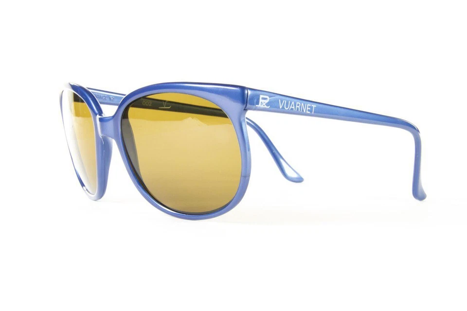 Gafas de sol vintage Vuarnet 002 azul gitano PX2000 lentes minerales de vidrio marrón 259 $ Foto 3 de 3