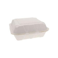 Pactive YMCH0901BB Earthchoice Pfas Free Compostable Hinged Lid Container, 9 X 9