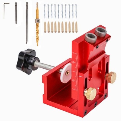 Oblique Hole Locators Woodworking Positioners Pocket Hole Jig Set Drill Guide