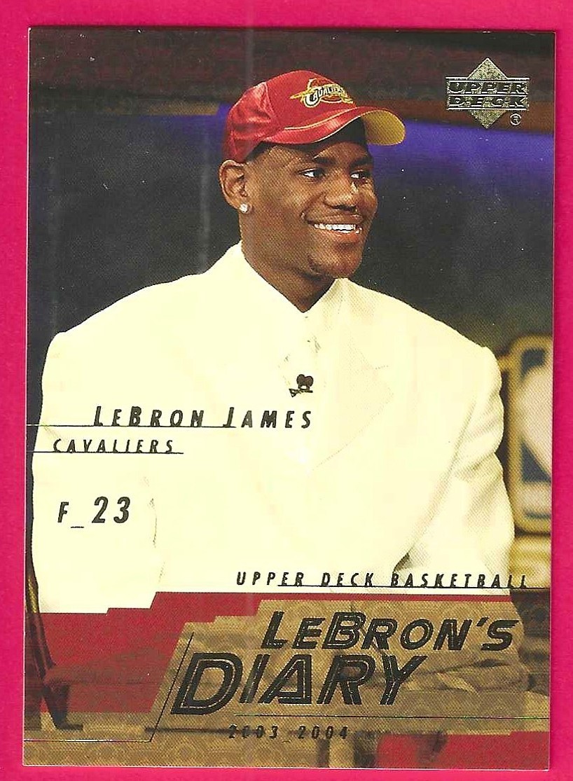 2003-04 Upper Deck Diary LeBron James Cleveland Cavaliers Card #LJ5