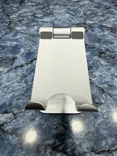 Lamicall Adjustable Aluminum Phone Stand Desk Holder for iPhone iPad Silver