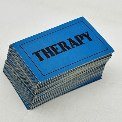 Therapy The Game 90 Therapy Cards 1986 Replacement Pieces Parts