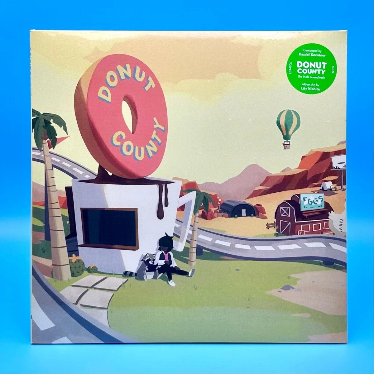 Donut County Vinyl Soundtrack 2xLP Pink Green Colored Record +