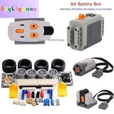 70PCS MOC Technic Power Functions Kit - M Motor, AA Battery Box Remote Set