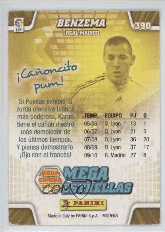 Carte Panini Iker Casillas - 361 Estrellas - Real Madrid - MGK Megacracks 2010-11