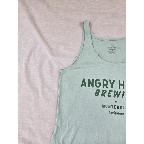 Angry Horse Brewing Montebello California Graphic Tank Top Sage Green Large - Picture 6 of 9