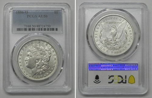 1886-O Morgan Dollar, PCGS AU50  #4750