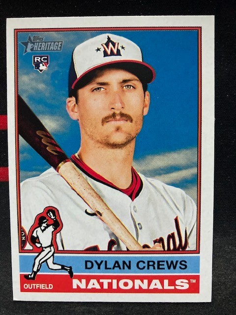 Dylan Crews 2025 Topps Heritage #247 Washington Nationals RC Rookie