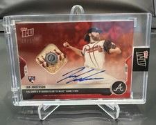 2021 TOPPS NOW # 1007D IAN ANDERSON BASEBALL RELIC AUTO AUTOGRAPH 08/10 Braves